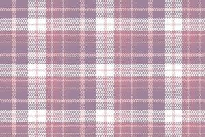 lila Plaid Muster Design Textur ist gemacht mit abwechselnd Bands von farbig Vor gefärbt Fäden gewebte wie beide Kette und Schuss beim richtig Winkel zu jeder andere. vektor