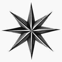 Star Hand gezeichnet Star Symbol Zeichen - - Bürste Zeichnung Kalligraphie Star schwarz Sterne Symbol - - Star Karikatur Vektor Illustration Profi Vektor