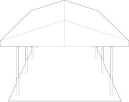 3D-Darstellung des Bauvorhabens vektor