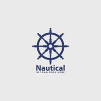 nautisk sjöman logotyp, marin marin logotyp enkel design vektor