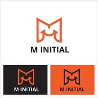 m Initiale Logo zum Ihre Geschäft vektor
