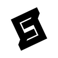 s, ss ,ns, sns första geometrisk företag logotyp och vektor ikon