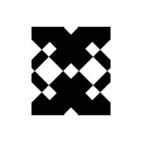 X, Ochse, exe Initialen geometrisch Unternehmen Logo und Vektor Symbol