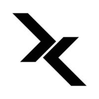 X, kx, jxk, jk Initialen geometrisch Unternehmen Logo und Vektor Symbol