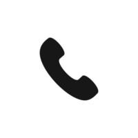 Forderung, Telefon Symbol isoliert auf Weiß Hintergrund vektor