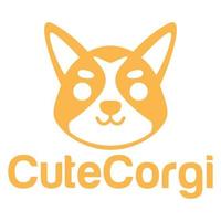 söt söt valp pembroke welsh sobel- corgi hund maskot tecknad serie logotyp design ikon illustration karaktär hand ritade. lämplig för varje kategori av företag, företag, varumärke tycka om sällskapsdjur affär vektor