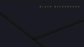 schwarz Luxus Hintergrund mit Schatten Elemente, Papier Konzept Vorlage zum Ihre Design vektor