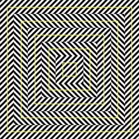 Platz Illusion, geometrisch optisch Illusion Muster. Vorlage zum Ihre Design vektor