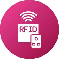 rfid ikon stil vektor