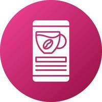 Kaffee Handy, Mobiltelefon Symbol Stil vektor