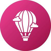 Symbolstil für Heißluftballons vektor