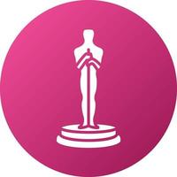 Oscar tilldela ikon stil vektor