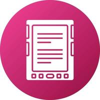 E-Book-Reader-Icon-Stil vektor