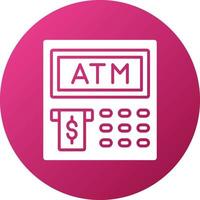 ATM-Symbolstil vektor