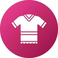 Rugby Hemd Symbol Stil vektor
