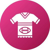 Rugby Uniform Symbol Stil vektor