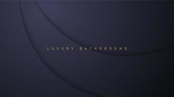 schwarz Luxus Hintergrund mit Gold Elemente, Papier Konzept Vorlage zum Ihre Design vektor