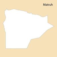 hoch Qualität Karte von Matruh ist ein Region von Ägypten vektor