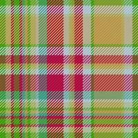 Textil- Plaid nahtlos. Hintergrund prüfen Stoff. Vektor Muster Textur Schottenstoff.