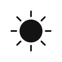 Sonne-Icon-Vektor vektor