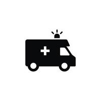Krankenwagen Symbol isoliert auf Weiß Hintergrund vektor