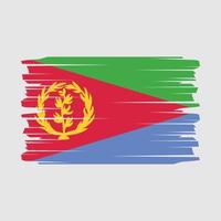 Eritrea-Flagge-Pinsel-Vektor vektor