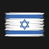 Israel flagga borsta vektor