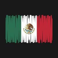 mexico flagga borsta vektor