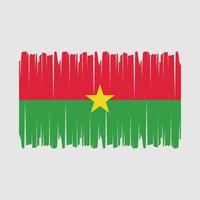 burkina faso flaggenpinselvektor vektor