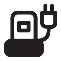gas pump ikon enkel vektor konst