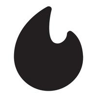 flamma ikon logotyp enkel vektor