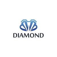 Diamant-Logo-Vektorvorlage vektor