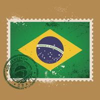 Brasilien Briefmarke vektor