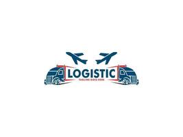 uttrycka logistisk transport begrepp logotyp design mall vektor