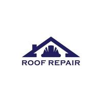 Dach Reparatur eben Design Logo vektor