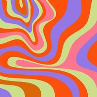 psychedelisch trippy y2k retro Hintergrund hell Strudel. einfach Vektor Illustration. groovig Welle drucken. Jahrgang Hintergrund. psychedelisch groovig Spiral-
