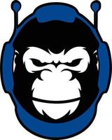 Gorilla Astronout Logo vektor