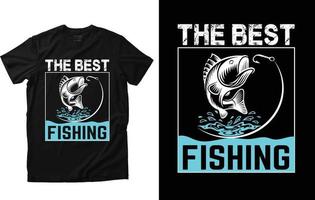 fiske t-shirt design vektor