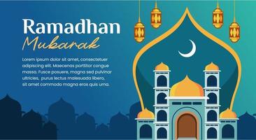 islamisch Banner Hintergrund zum Ramadan Illustration vektor