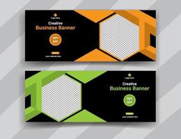 Business-Web-Banner-Vorlagen-Design kostenloser Vektor