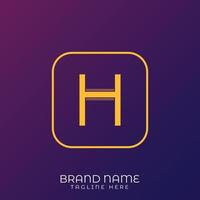 h Brief Initiale Logo Vorlage, Alphabet mit Gradient Hintergrund vektor