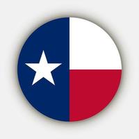 Texas-Staatsflagge. Vektor-Illustration. vektor