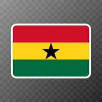 Ghana-Flagge, offizielle Farben und Proportionen. Vektor-Illustration. vektor