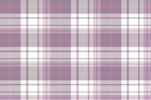 lila Tartan Muster Stoff Design Textur das resultierend Blöcke von Farbe wiederholen vertikal und horizontal im ein unverwechselbar Muster von Quadrate und Linien bekannt wie ein eingestellt. Tartan ist Plaid vektor