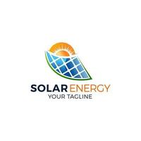 Solar- Energie Logo Design Vektor Vorlagen