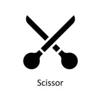 scissor vektor fast ikoner. enkel stock illustration stock