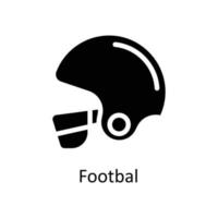 Fußball Vektor solide Symbole. einfach Lager Illustration Lager