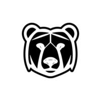 Vektor Logo mit ein schwarz und Weiß Bär