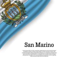 winken Flagge von san Marino vektor