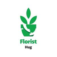 Florist Umarmung Logo vektor